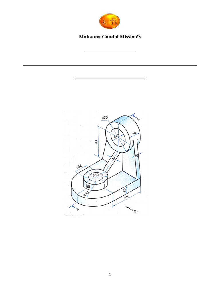 Orthographic Projection Exercises in AutoCAD | PDF | Graphics | 3 D ...