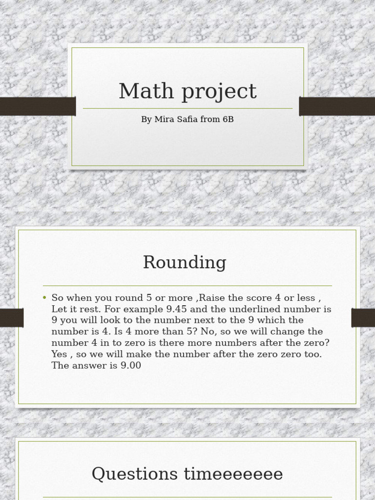 Math Project | PDF