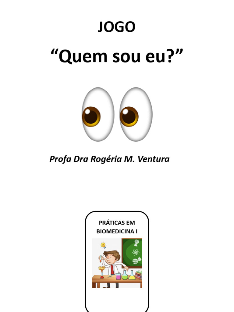 Jogo - Quem Sou Eu - Cards | PDF