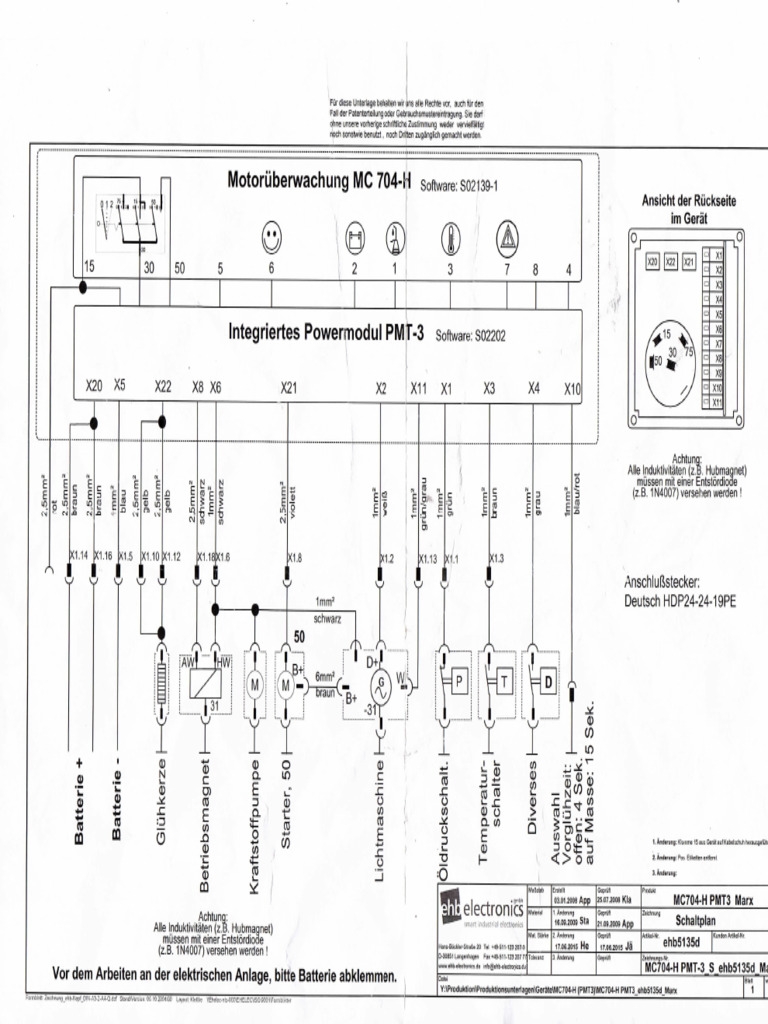 MC704-H PMT-3 - Wiring Diagram | PDF
