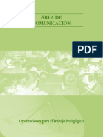 Orientaciones para El Trabajo Pedagógico Área Comunicación