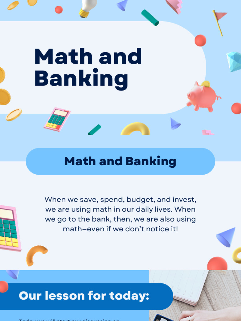 Blue 3D Business Math Presentation PDF | PDF