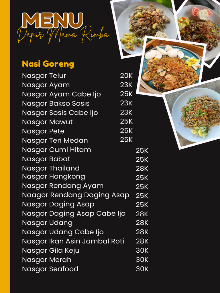 Menu Dapur Mama Rimba-2 | PDF | Foods | Cuisine