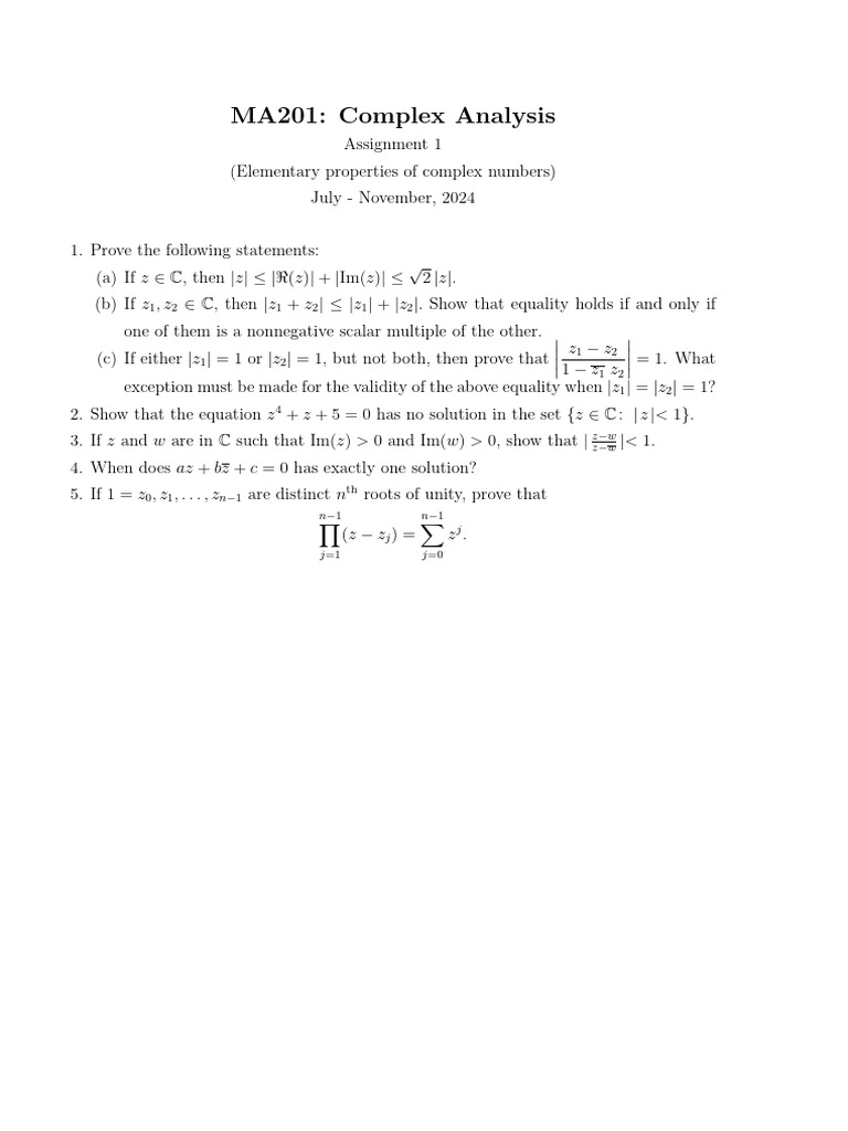 Assignment for engineering maths pdf