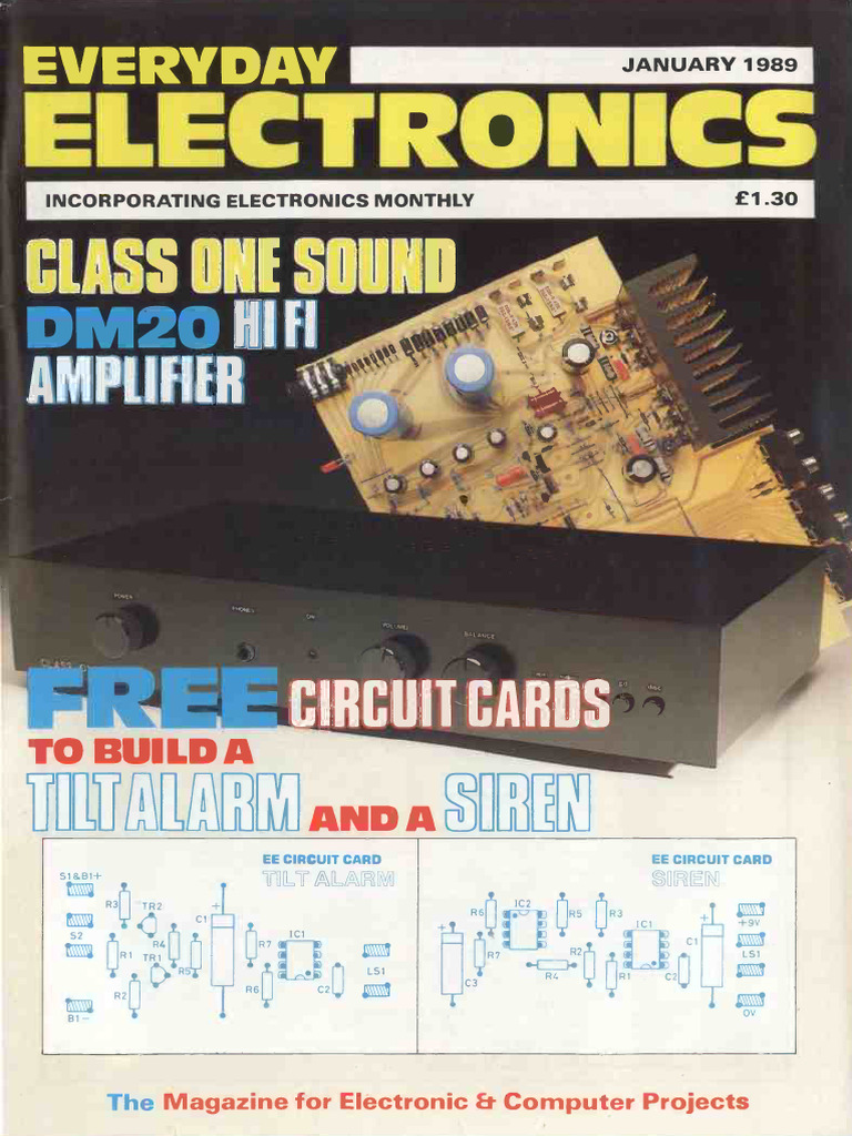 Everyday Electronics 1989 01 S OCR | PDF | Power Supply