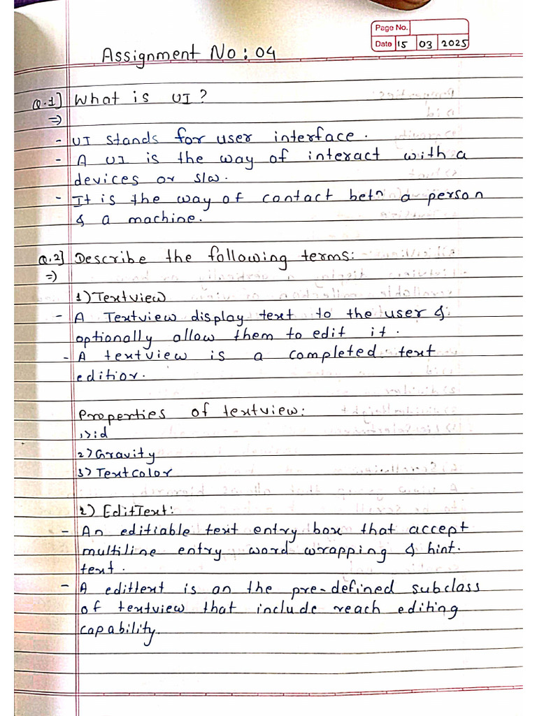 MAD Assignment 4 | PDF
