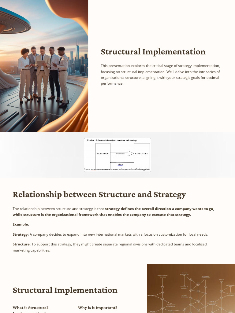 Structural Implementation for Strategy Success | PDF | Strategic ...