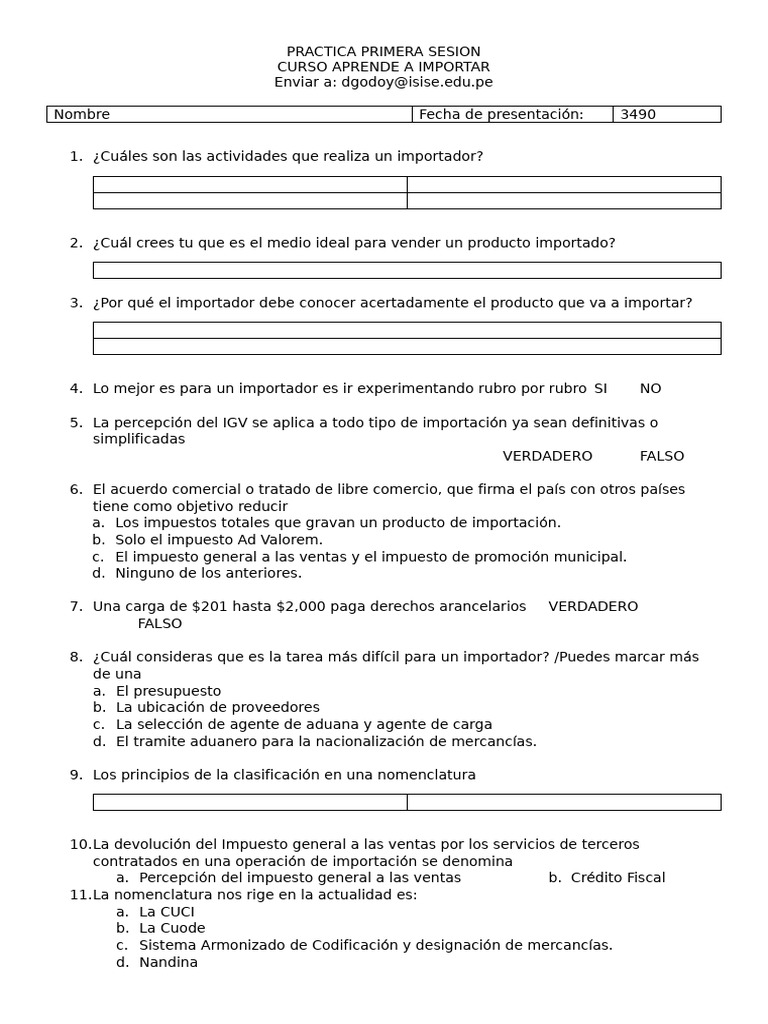Curso de Importación: Actividades y Normativas | PDF | aduana | Comercio