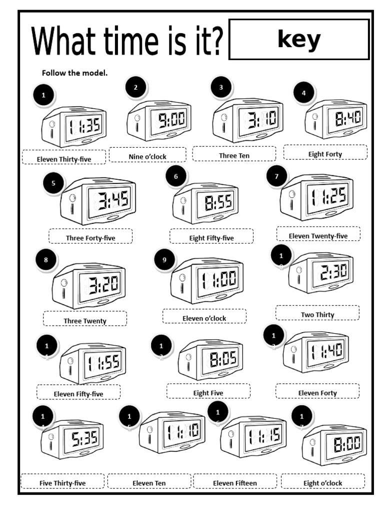 Ficha Ingles 6 Ano Whats The Time Solucoes | PDF