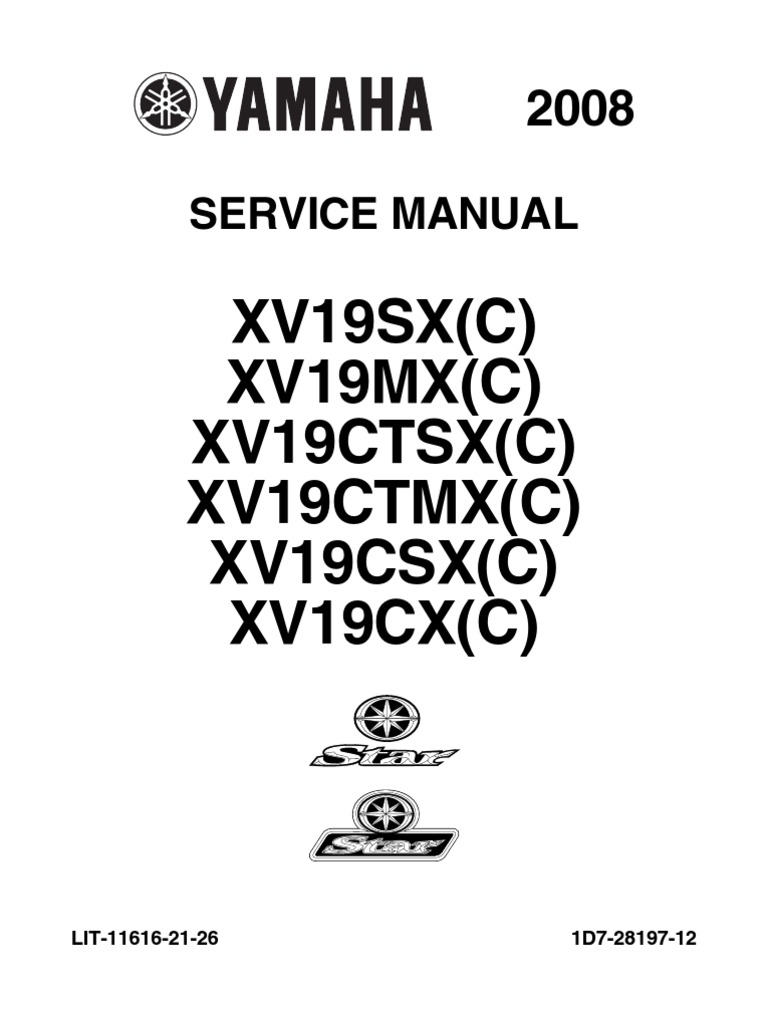 YS-11A-500 実習マニュアル 08 Yamaha Raider SVC Manual | PDF | Throttle | Fuel Injection