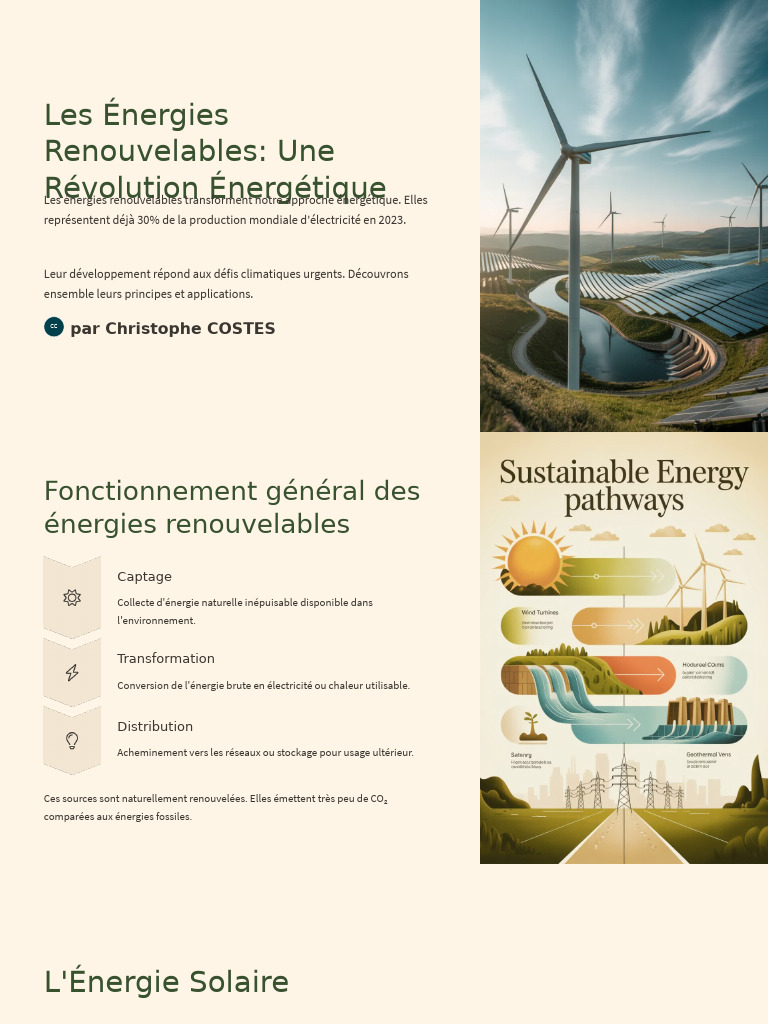 Énergies Renouvelables : État et Perspectives | PDF | Énergie ...