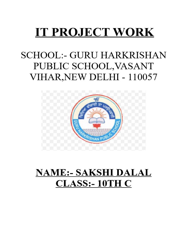 DBMS It Project by Sakshi Dalal | PDF | Databases | Data Management ...
