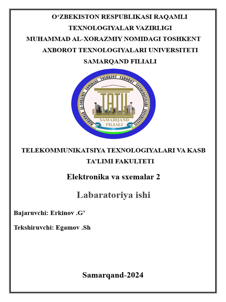 Elektronika Labaratoriya | PDF