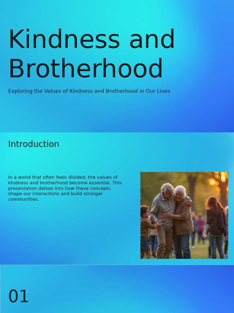 The Power of Kindness and Brotherhood | PDF | Community | Social Psychology