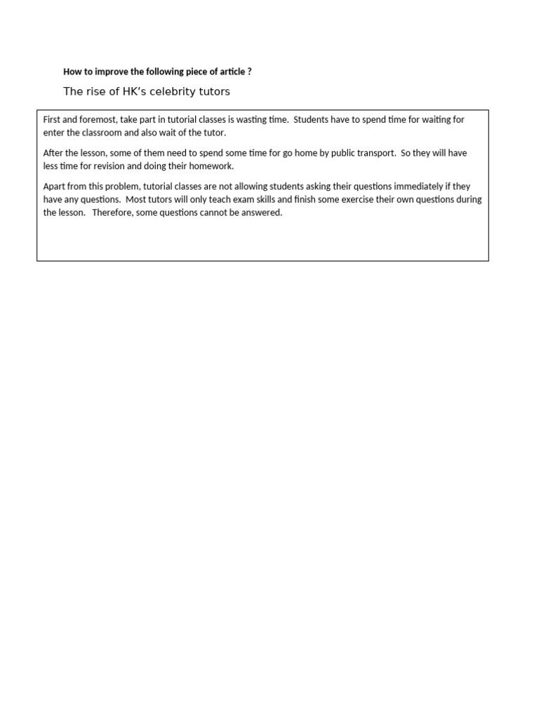 How To Improve An Article - Student | PDF