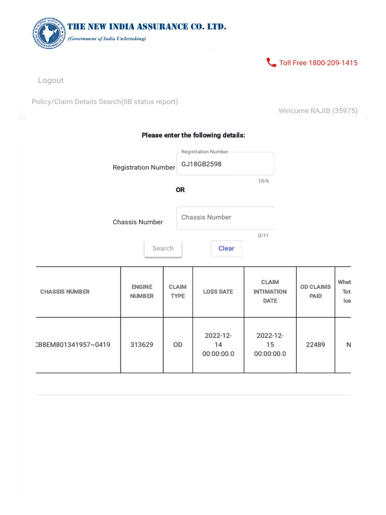 IIB Vehicle Insurance Status Report | PDF | Insurance | Financial Services