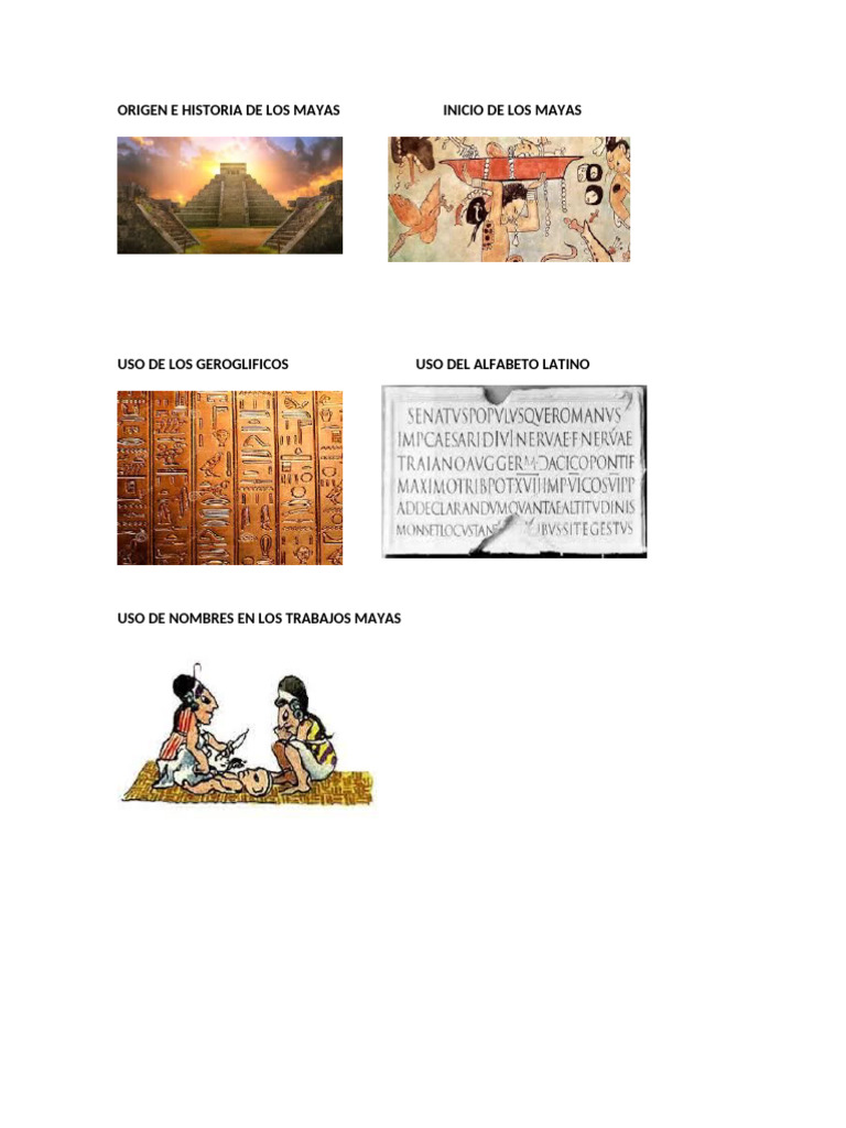 Origen E Historia De Los Mayas Pdf