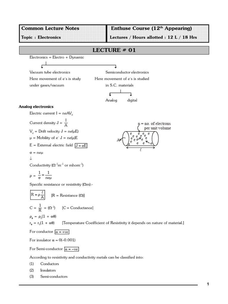 Electronics-1,2 & Principles of Communication - DONE | PDF | P–N ...