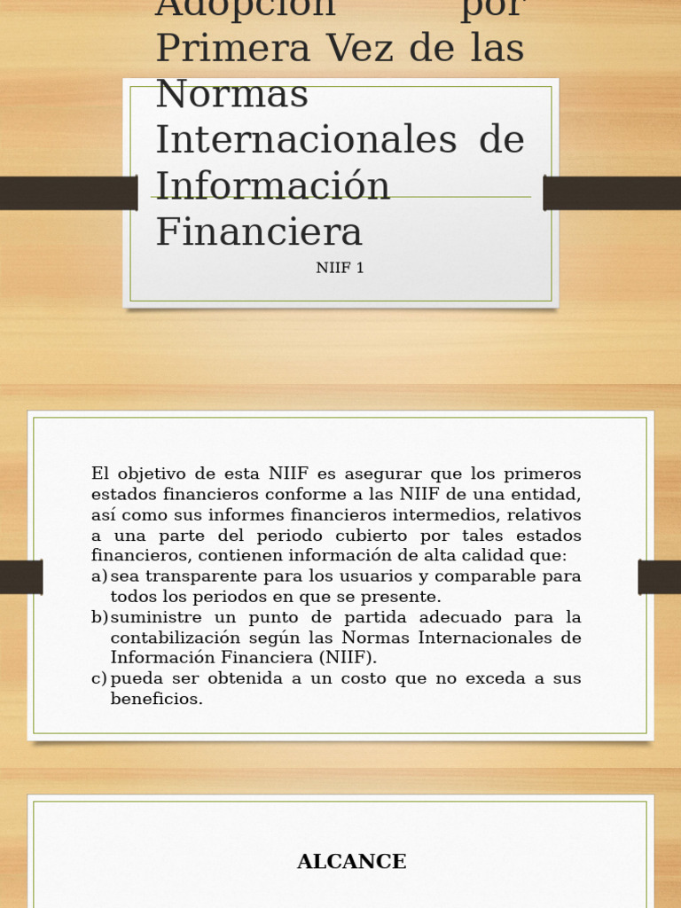 Adopción de Niif | PDF | normas internacionales de INFORMACION ...