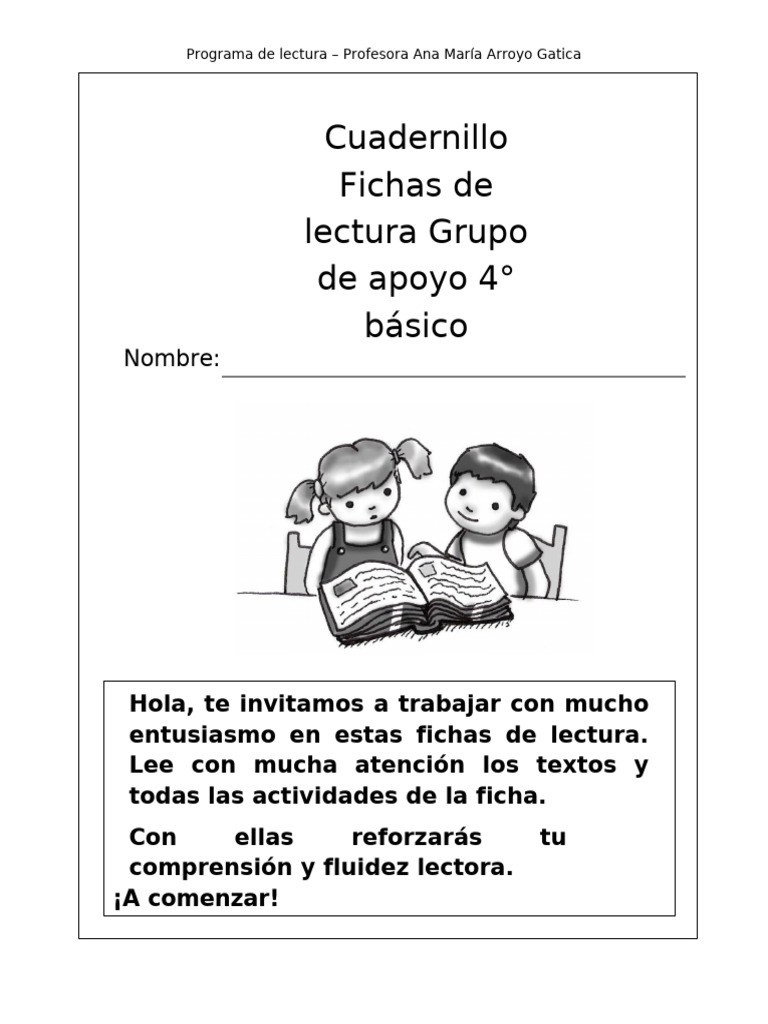 Fichas de lectura para 4° básico | PDF | Astronautas | Neil Armstrong