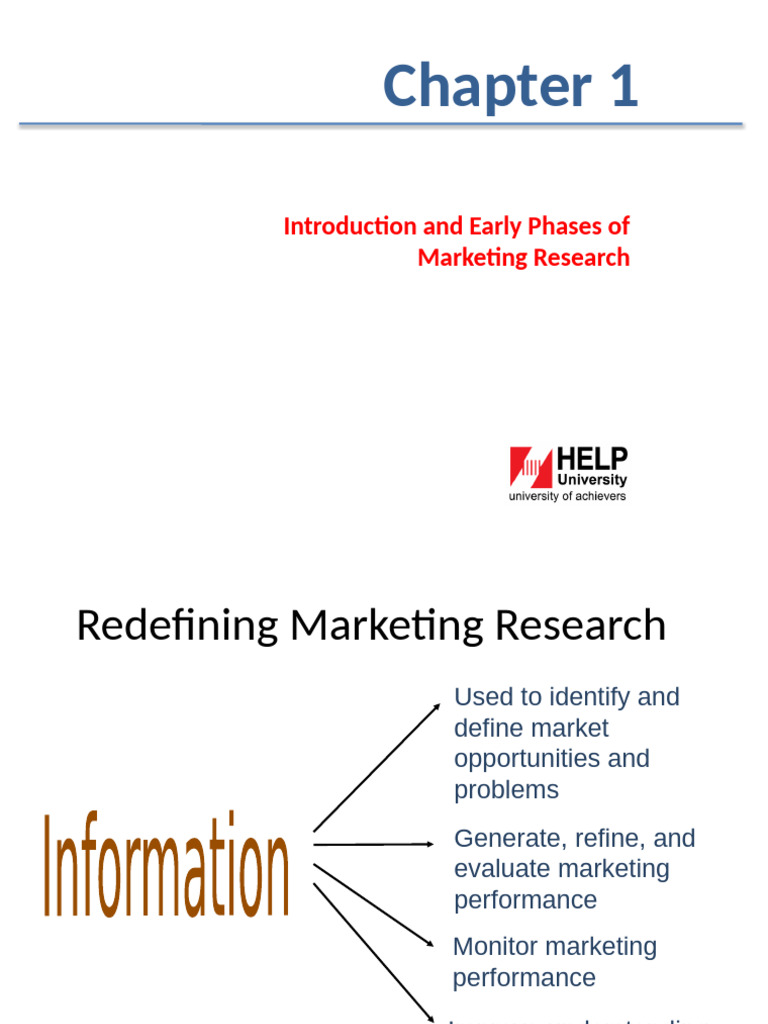 Introduction and Early Phases of Marketing Research | PDF | Marketing ...