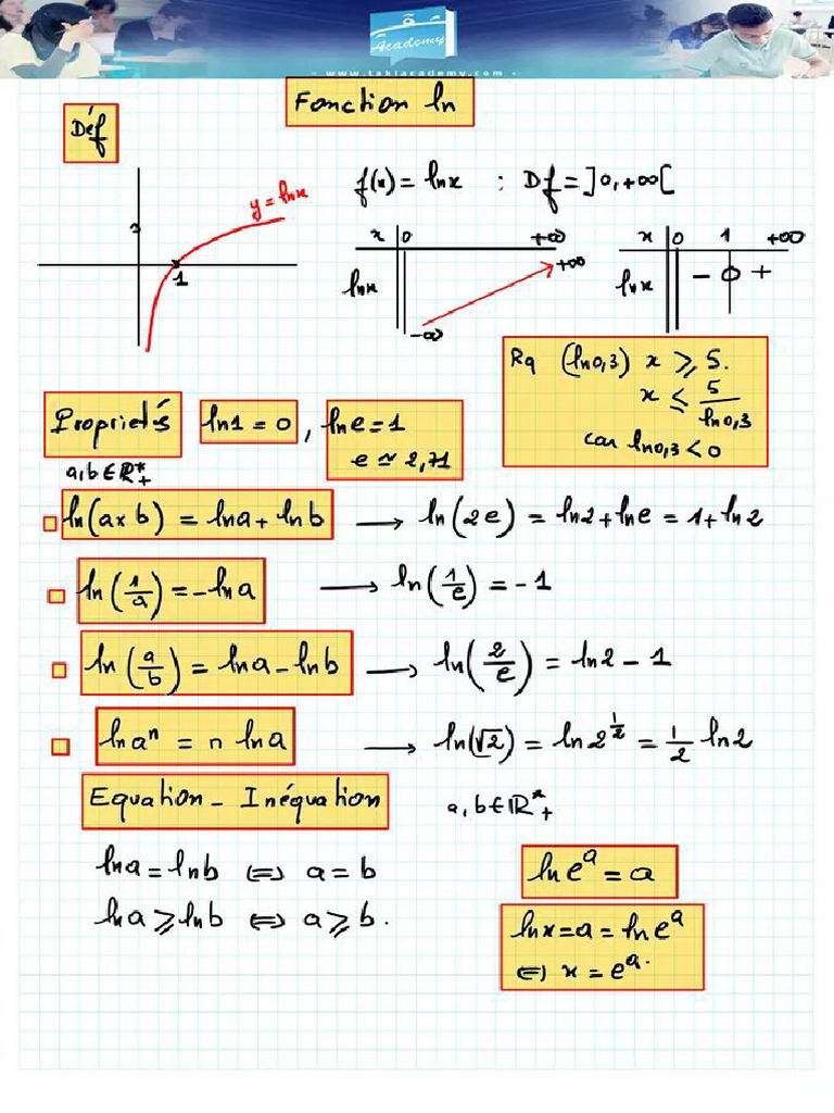 Fonction LN | PDF