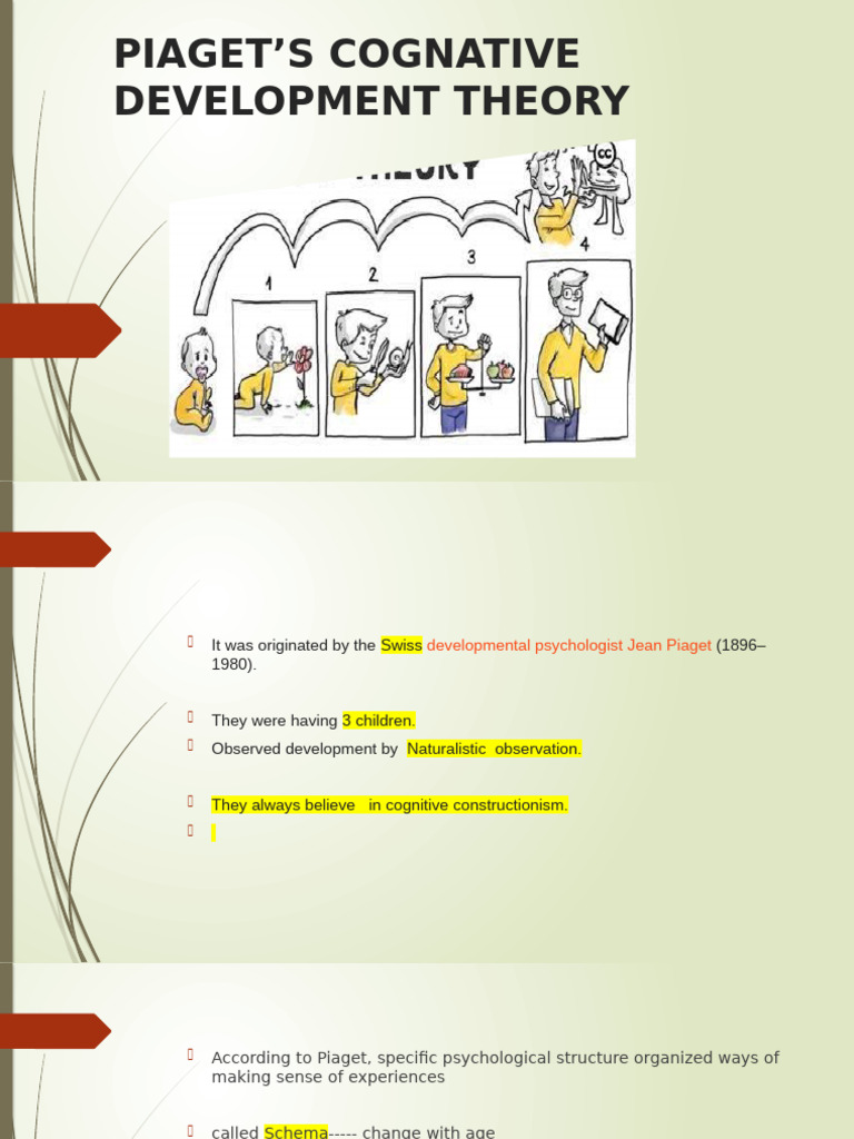 Piaget's Cognative Development Theory | PDF | Developmental Psychology ...