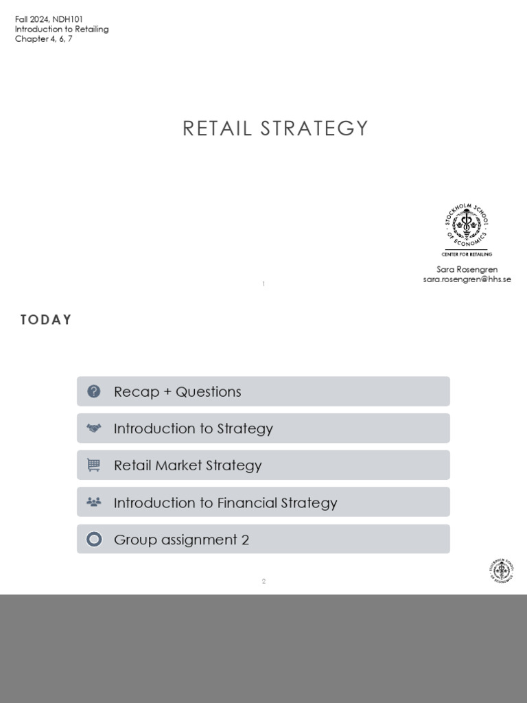 Retail Strategy Fundamentals and KPIs | PDF | Performance Indicator ...