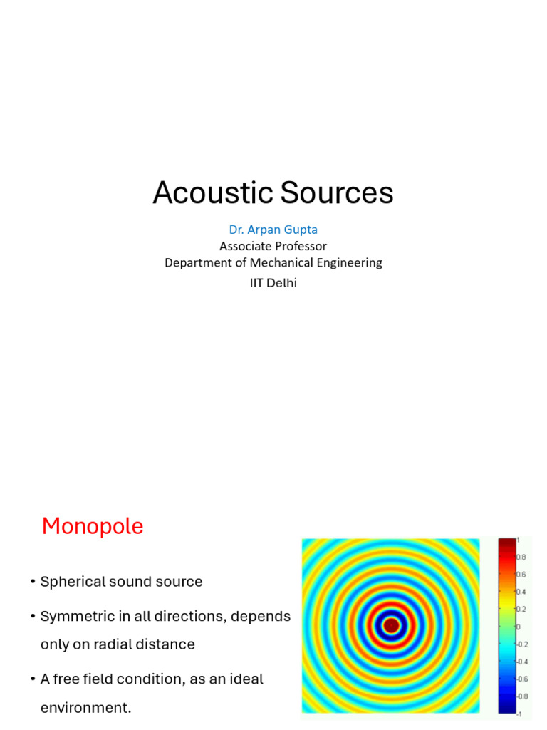 3 Acoustic Source - Part | PDF | Wave Equation | Waves
