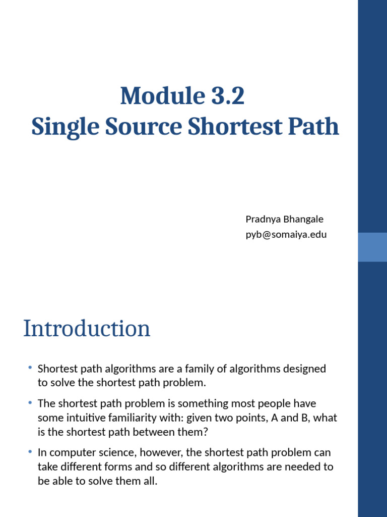 3.2 Single source shortest path Dijkstra | PDF | Vertex (Graph Theory ...