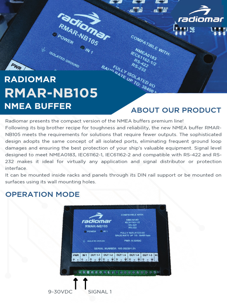 RMAR-NB105 NMEA Buffer Overview | PDF