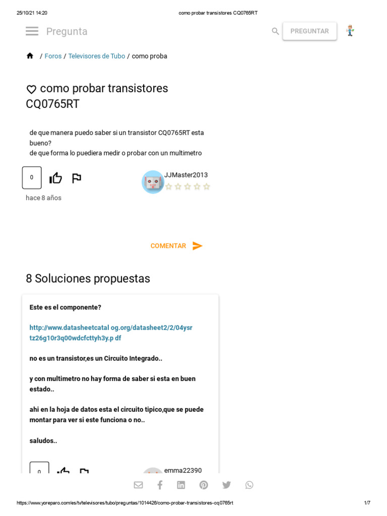 Cómo probar transistores CQ0765RT | PDF | Transistor | Dispositivos ...