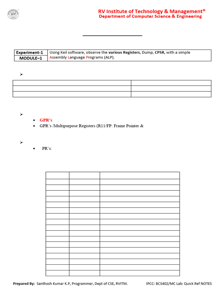 BCS402 - Codes - Quick Note - FINAL | PDF | Computer Architecture ...