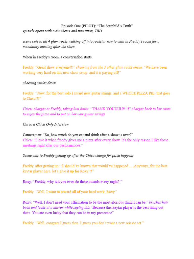 Episode One (Pilot) Script | PDF