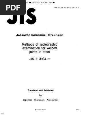Jis Z3104 | PDF