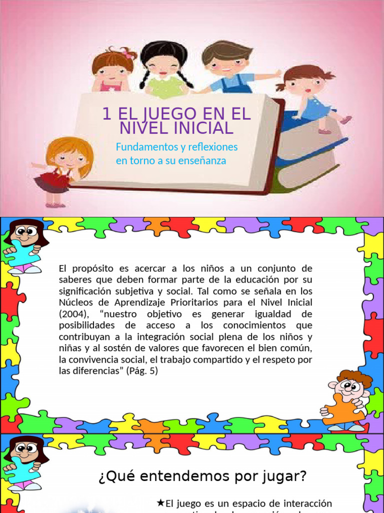 Importancia del Juego en Educación Inicial | PDF | Educación de la ...