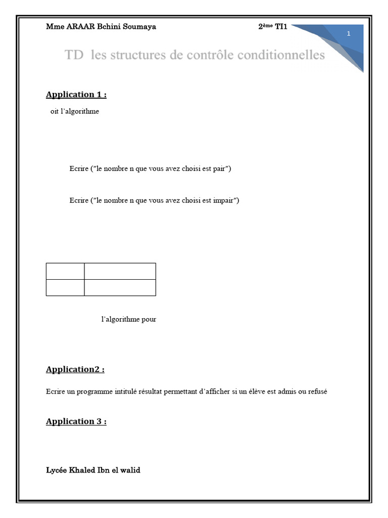 Algorithmes et Programmes en Python | PDF | Structure de contrôle | Booléen