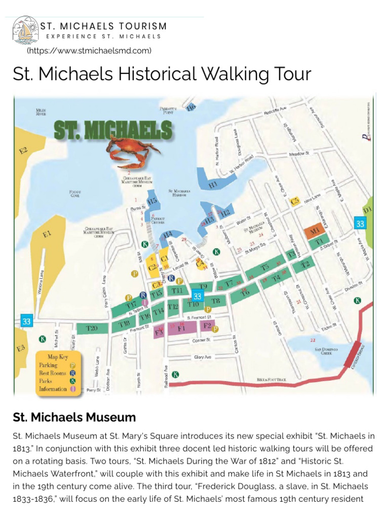 St. Michaels in 1813: Walking Tours | PDF