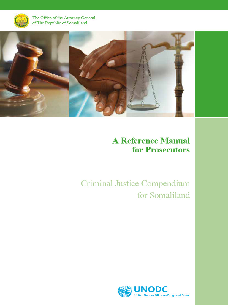 Somaliland Prosecutors Reference Manual | PDF | Prosecutor | Attorney ...