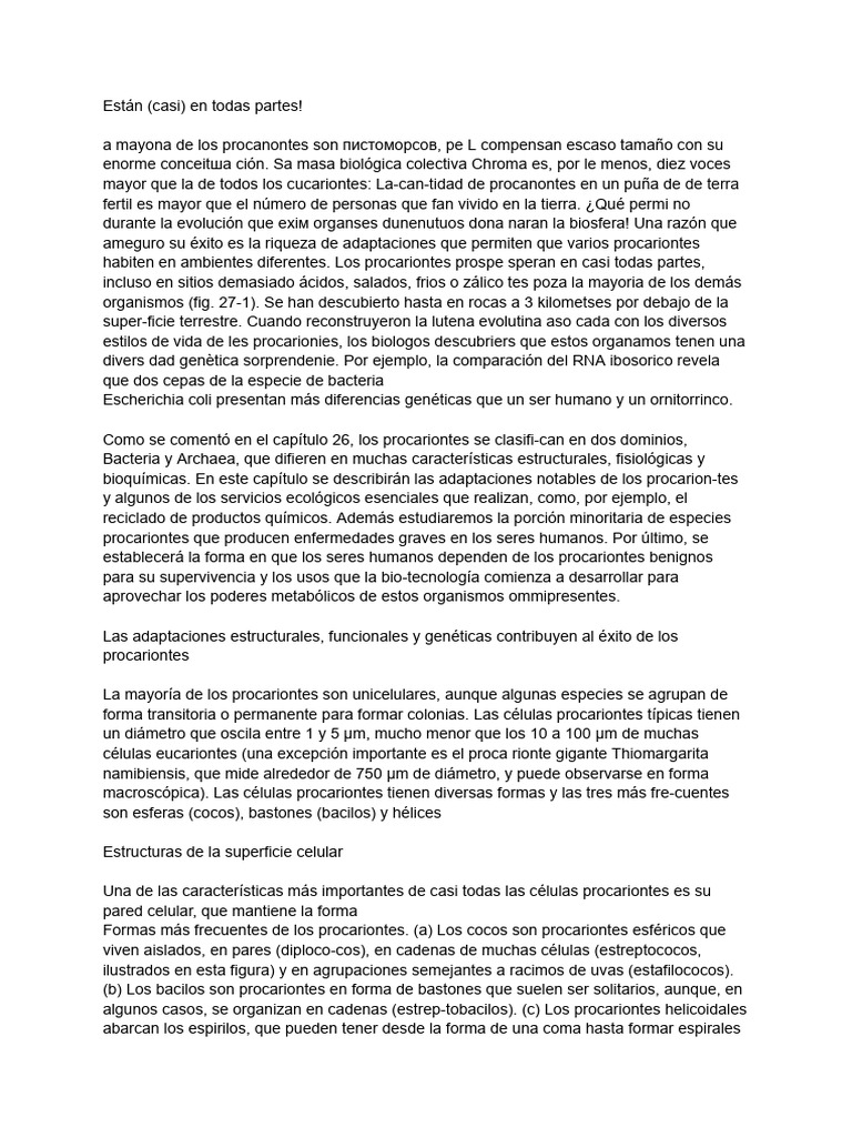 Documento Sin Título | PDF | Archaea | Las bacterias