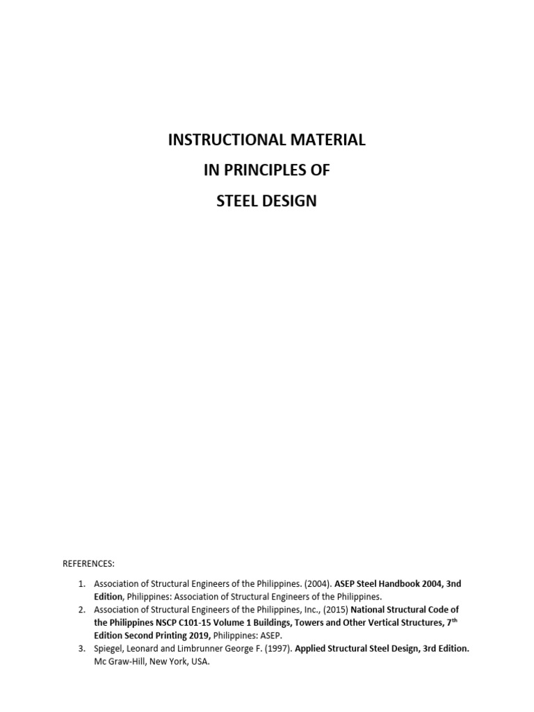 Steel Design Principles: Bending Analysis | PDF | Bending | Buckling