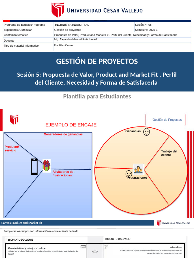 Propuesta de Valor y Perfil del Cliente | PDF | Cliente | Gestión de ...