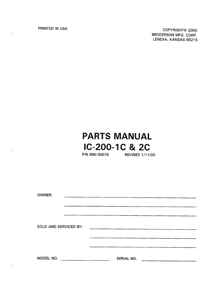 Ic 200 C PM 30075 | PDF