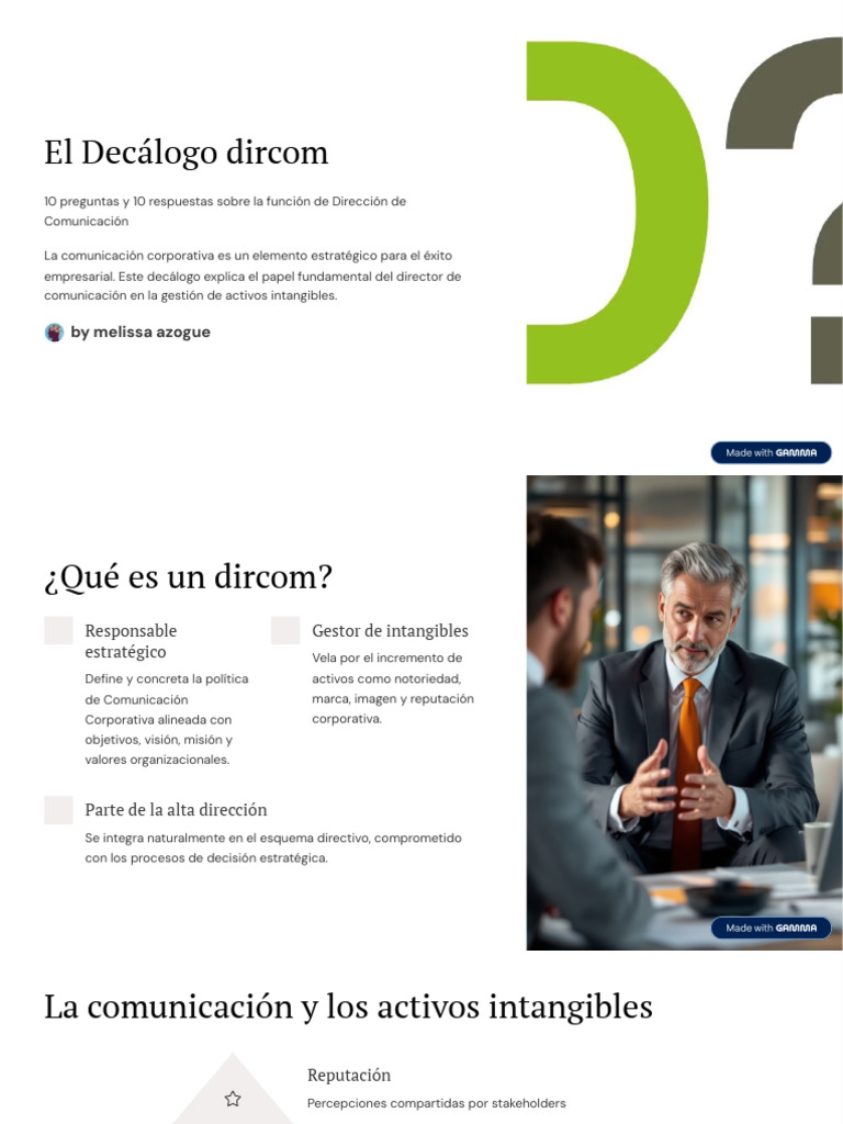 Decálogo del Dircom: Claves de Comunicación | PDF | Planificación ...
