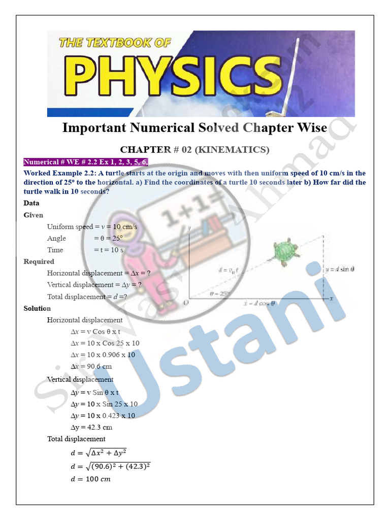 Important Numerical XI Physics 2025 WATERMARK | PDF | Angular Momentum ...