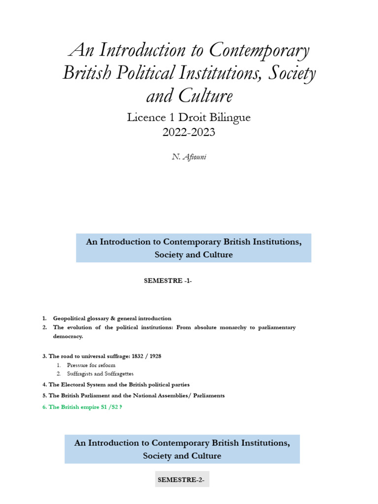 1.1. An Introduction To Contemporary British Political Institutions ...