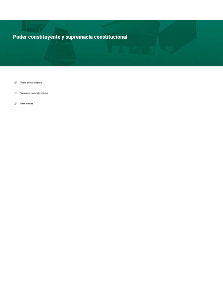 Poder Constituyente y Supremacia Constitucional | PDF | Constitución ...