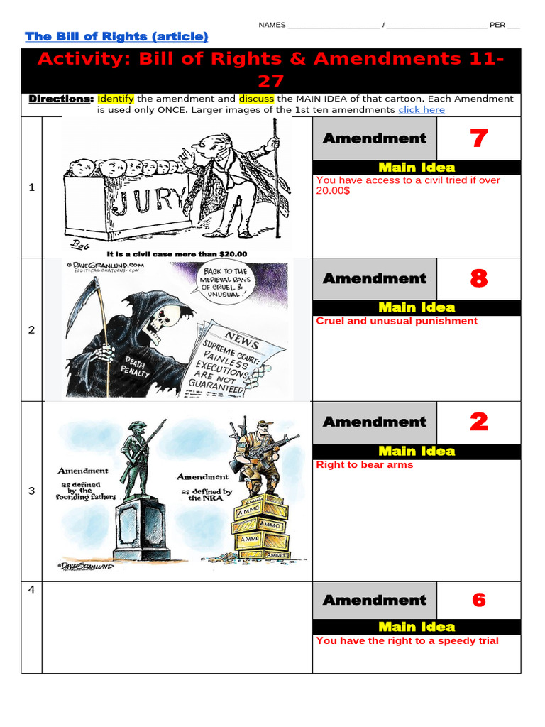 Journal#23 - Bill of Rights | PDF | Suffrage | United States Bill Of Rights