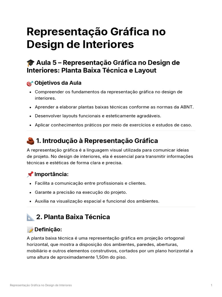 Planta Baixa e Layout em Design de Interiores | PDF | Metro | Esboço