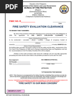 Fire Safety Evaluation Clearance Guide | PDF | Fire Safety | Public Sphere
